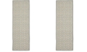 Safavieh Courtyard Grey and Cream 2'3" x 14' Sisal Weave Runner Area Rug
